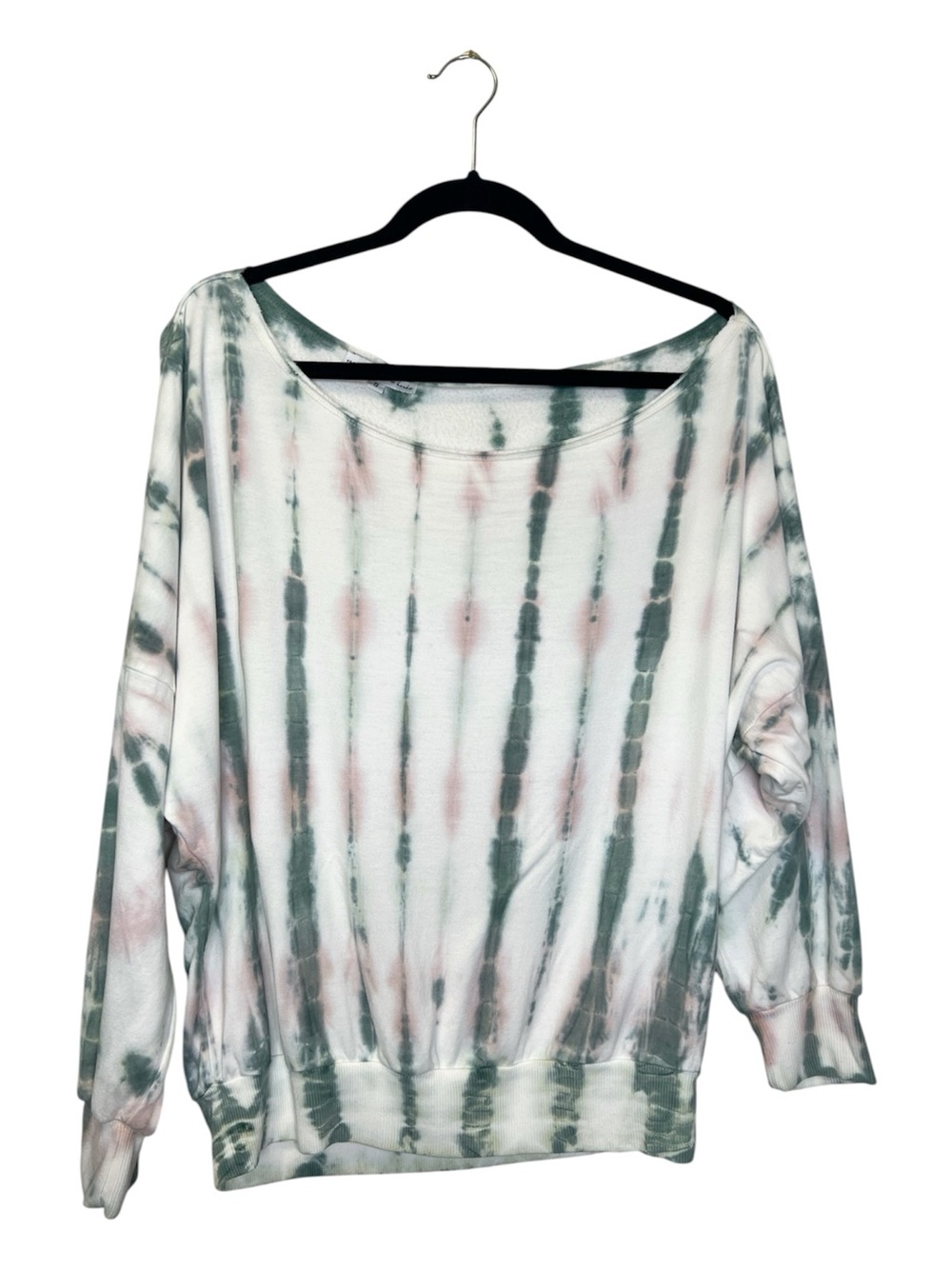 YOUNG FABULOUS & BROKE Off Shoulder Slouchy Soft Cozy Sweatshirt Top size Small